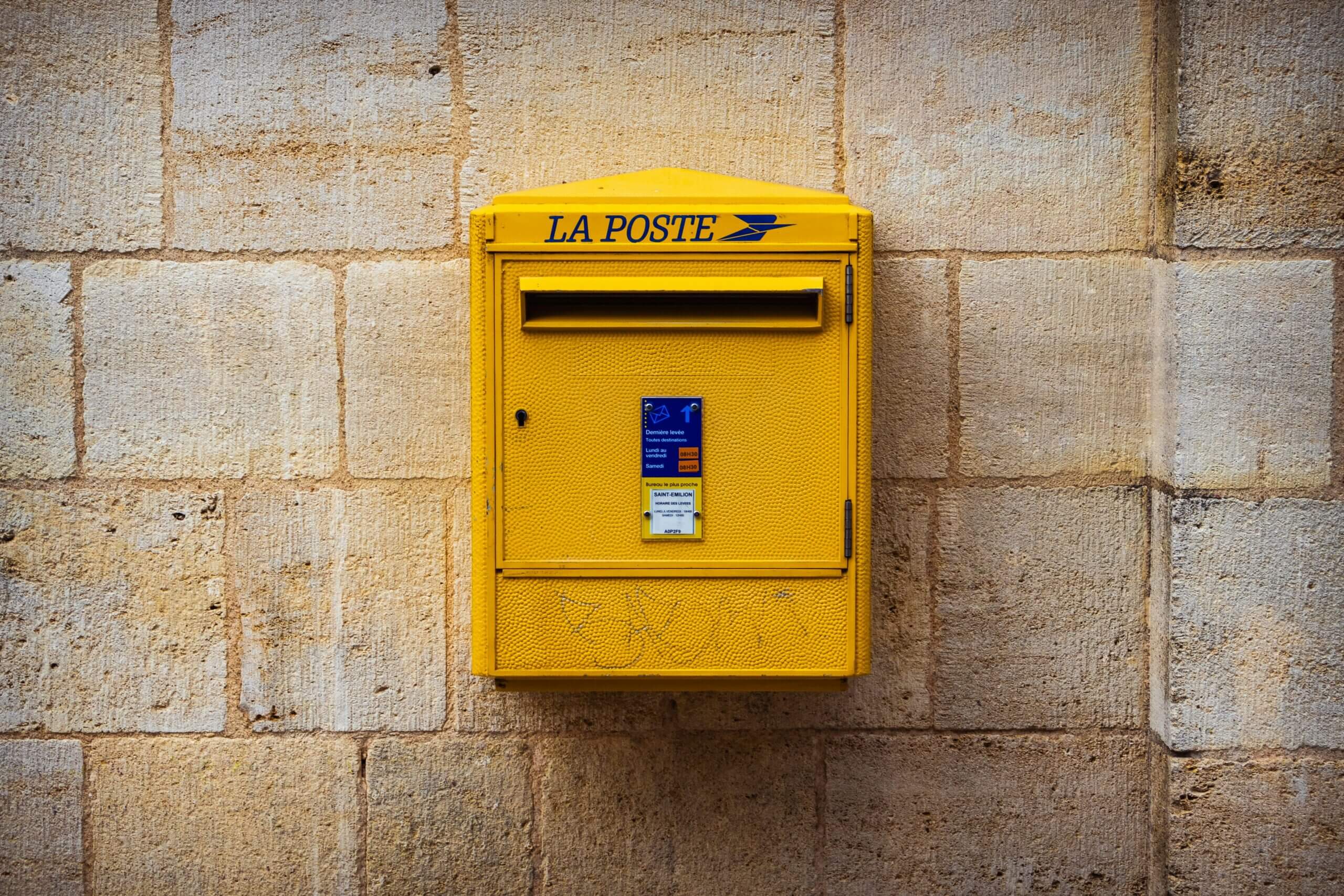 Boite à lettre de la poste
