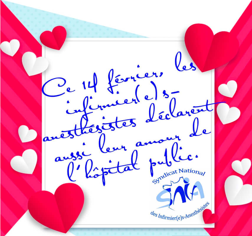Carte de saint valentin pour l'hopital
